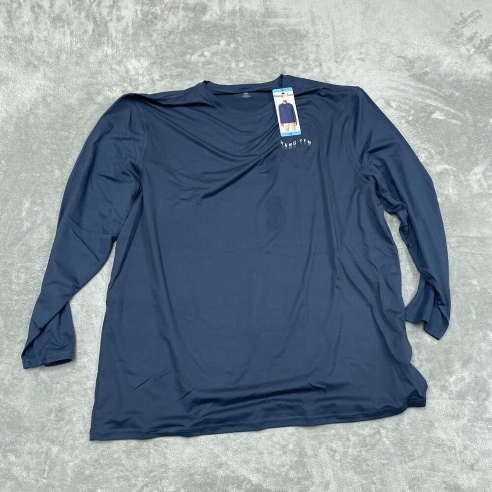 Hang Ten UV Protection Long Sleeve Shirt 3XL Navy Lightweight a0049